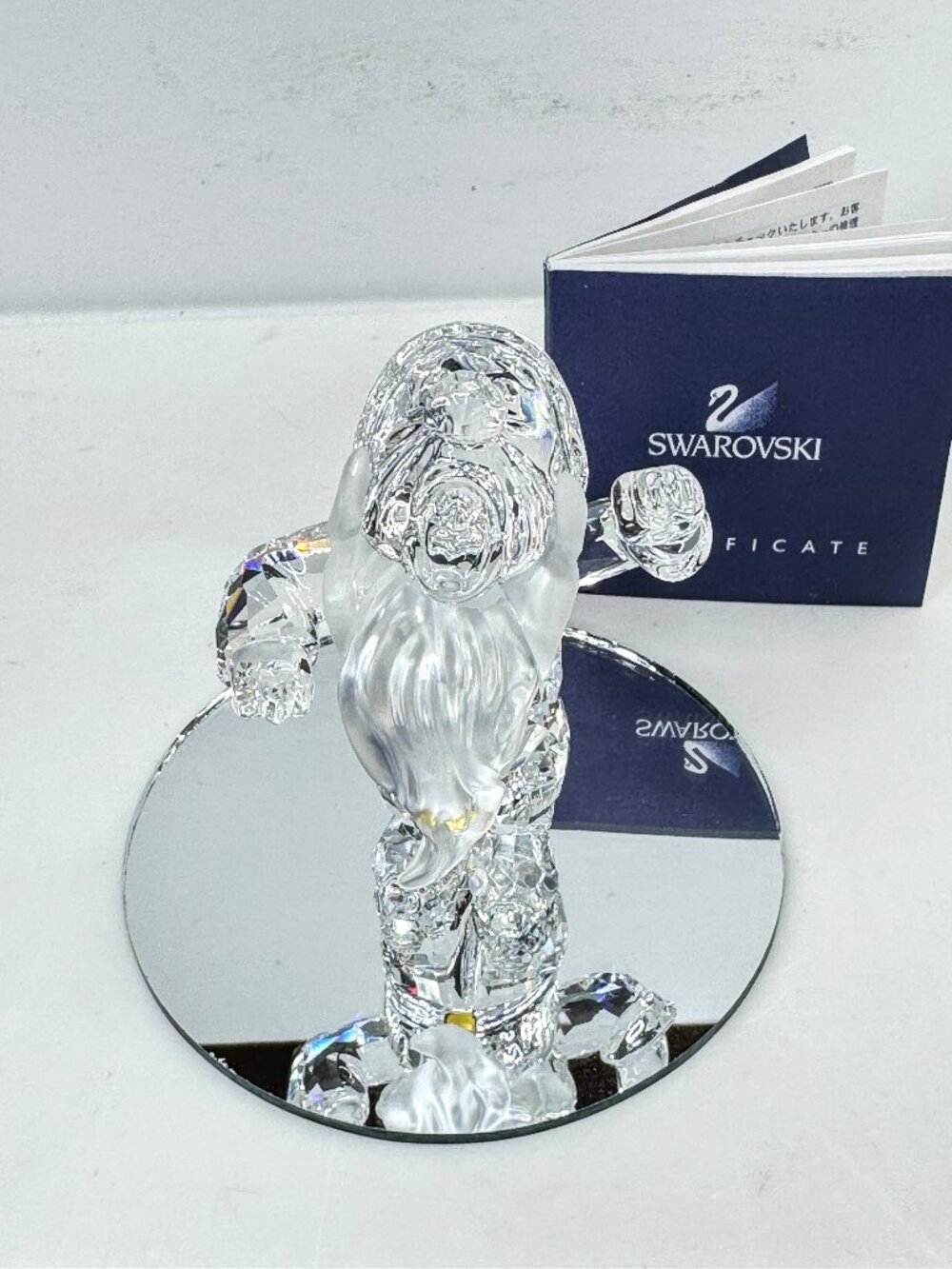 Swarovski Disney Snow White "Sneezy" Dwarf Crystal Retired COA Mirror S346